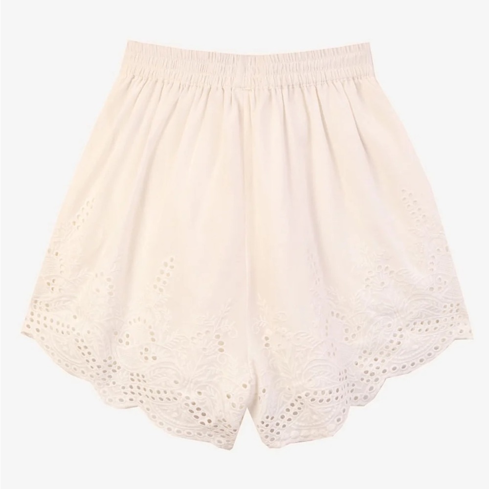 MEADOWS anise cotton lace shorts | size US 2 | NEW WITH TAGS